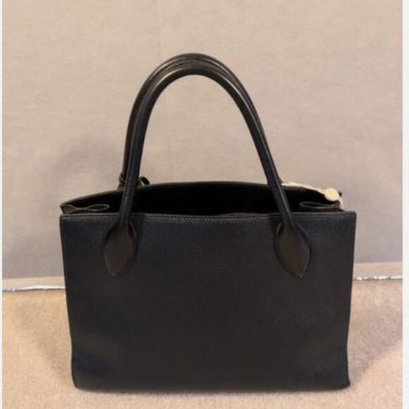 PRADA MONOCHROME TWO WAY TOTE/CROSSBODY AUTHENTICATED PREMIUM CONDITION SILVER - Picture 3 of 16